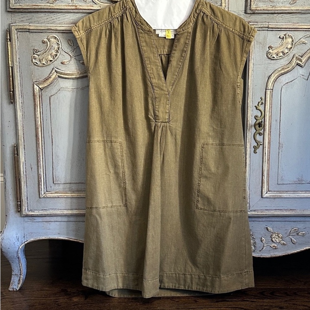Anthropologie Olive Tunic Top